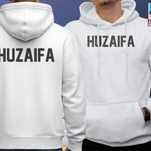 Customized Name Hoodie - White # 01