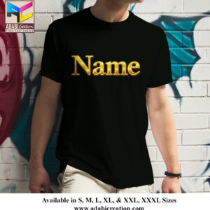 Customized Name T-Shirt - Design # 01