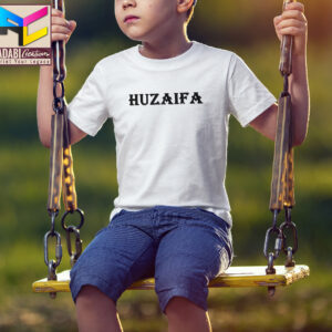 Kids Customized Name T-Shirt - Black Text