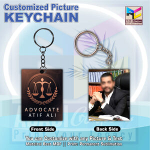 Customized Picture & Logo Keychain - Design # 04