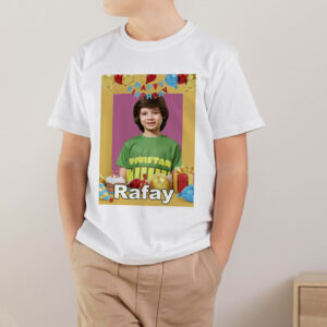 Kids Customized White Polyester Shirt – Design # 03