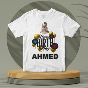 Kids Customized White Polyester Shirt – Design # 06