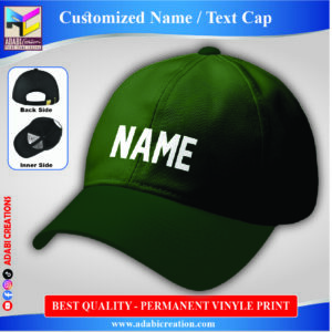 Customized Name Cap – Green