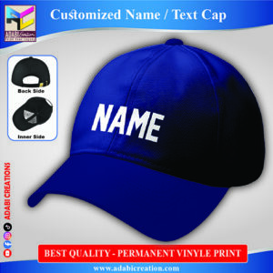 Customized Name Cap – Navy Blue