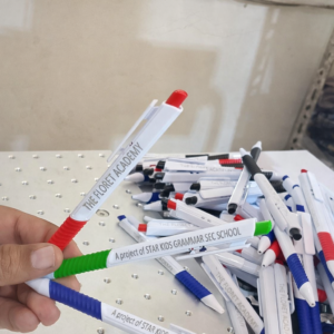 Customized Name Plastic Pen - 50 Pcs Quantity