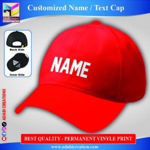 Customized Name Cap – Red