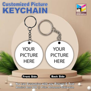 Customized Picture & Logo Keychain - Design # 02