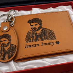 Customized Picture Wallet & Keychain Set - Design # 03