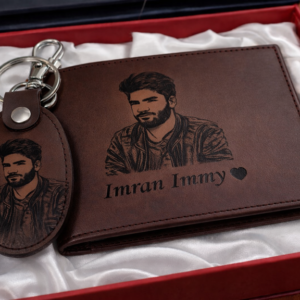 Customized Picture Wallet & Keychain Set - Design # 04