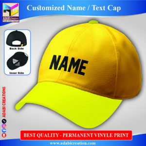 Customized Name Cap – Yellow