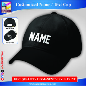 Customized Name Cap – Black