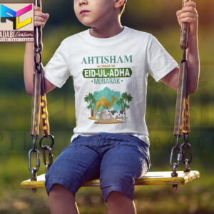 Customized Kids Eid Mubarak T-Shirt - Design # 03
